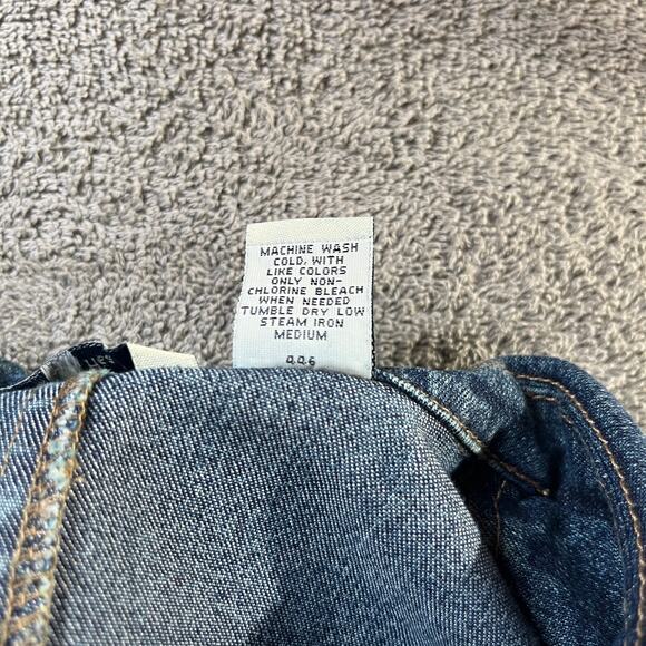 Vintage Duck Head Chore Jacket Womens Size 14 Blue‎ Denim Button Front 90s Y2K - Picture 8 of 10